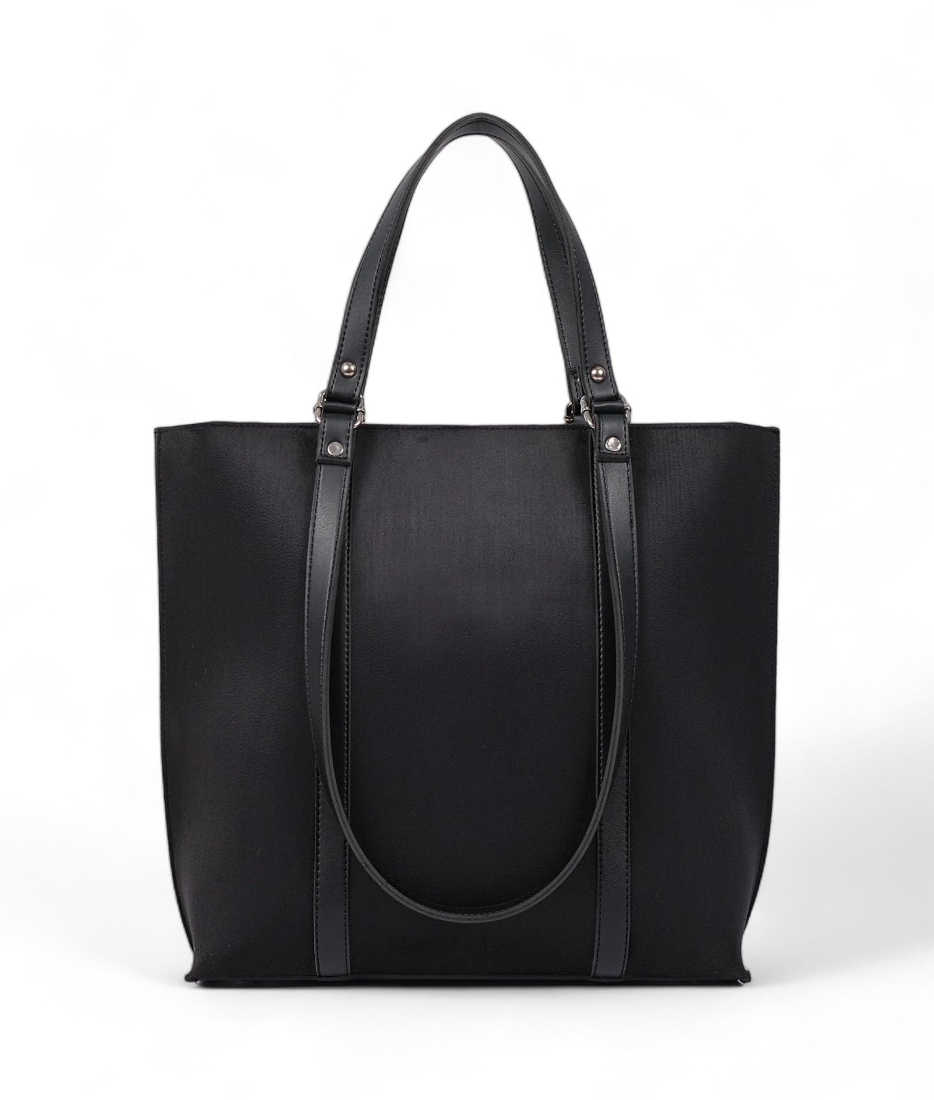 Black Double Handle Tote Bag