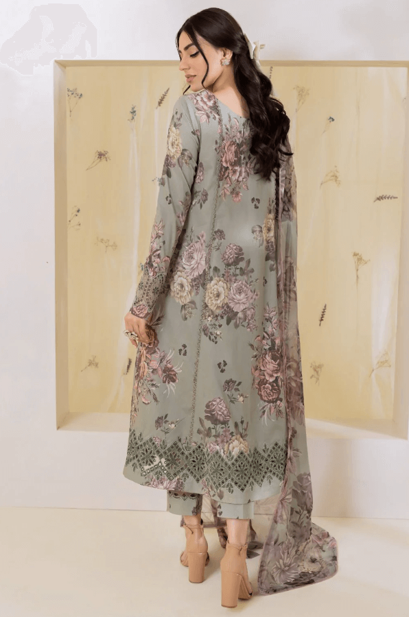 IZNIK KHADDAR 3PC WITH KHADDAR PRINTED SHIRT & TROUSER-914