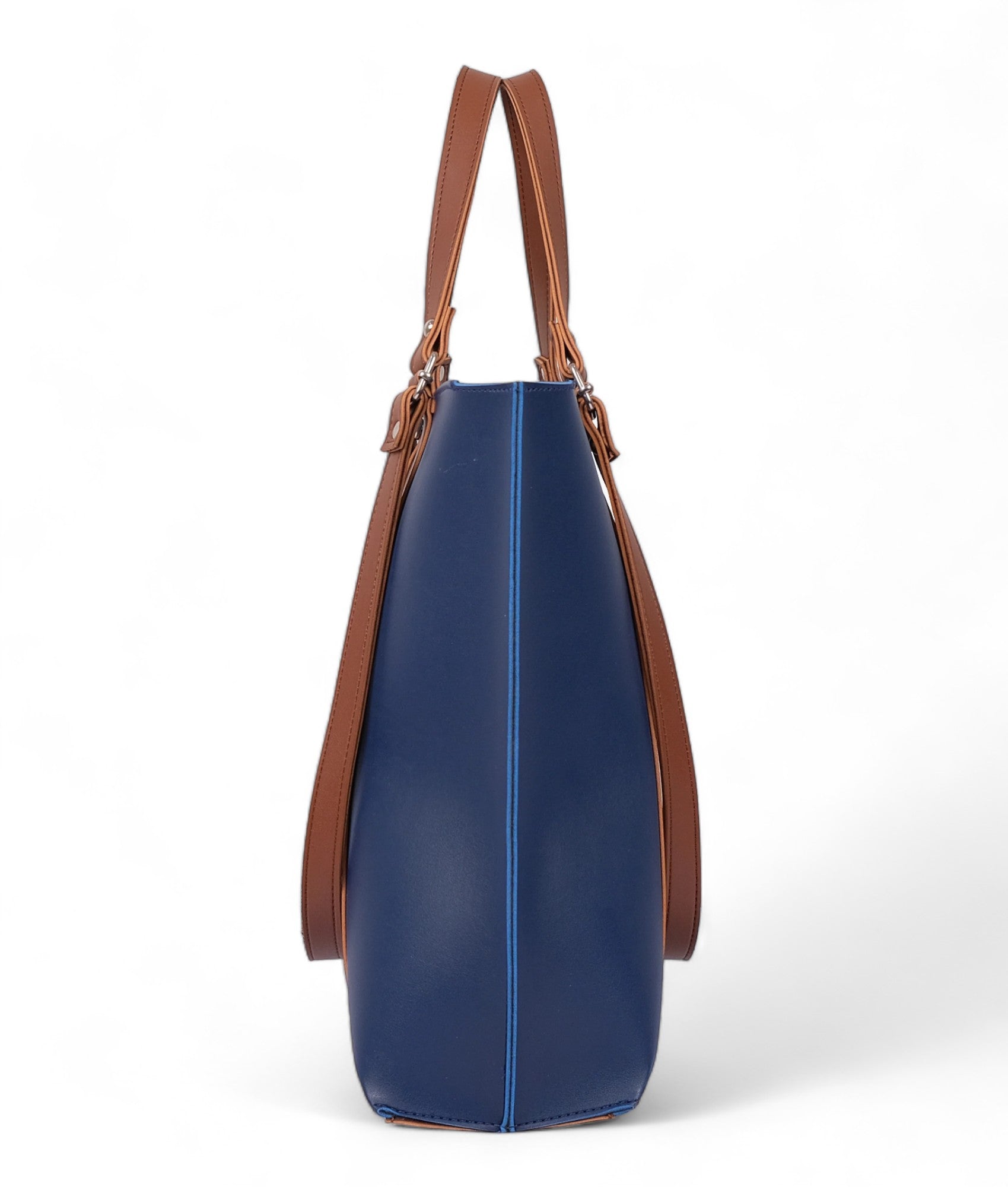 Blue Double Handle Tote Bag