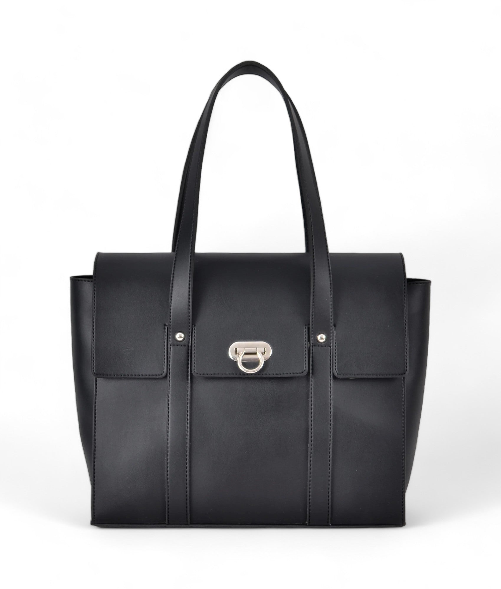 Black Carry-All Satchel Bag