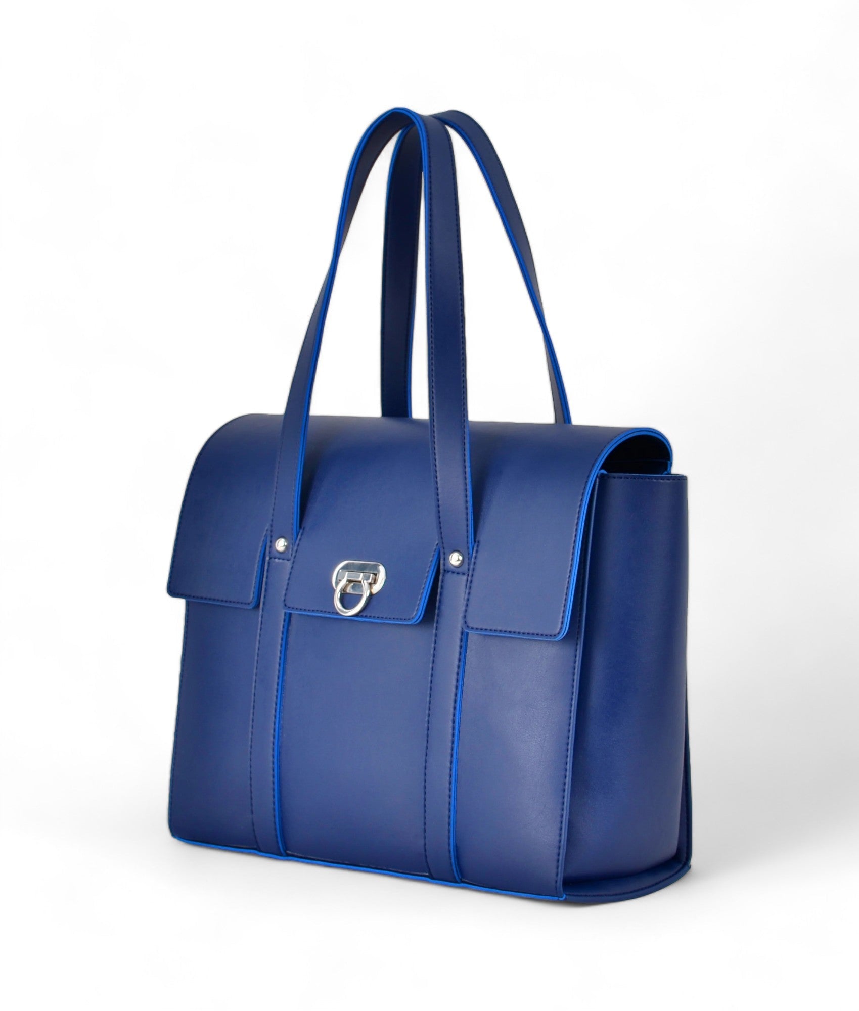 Blue Carry-All Satchel Bag