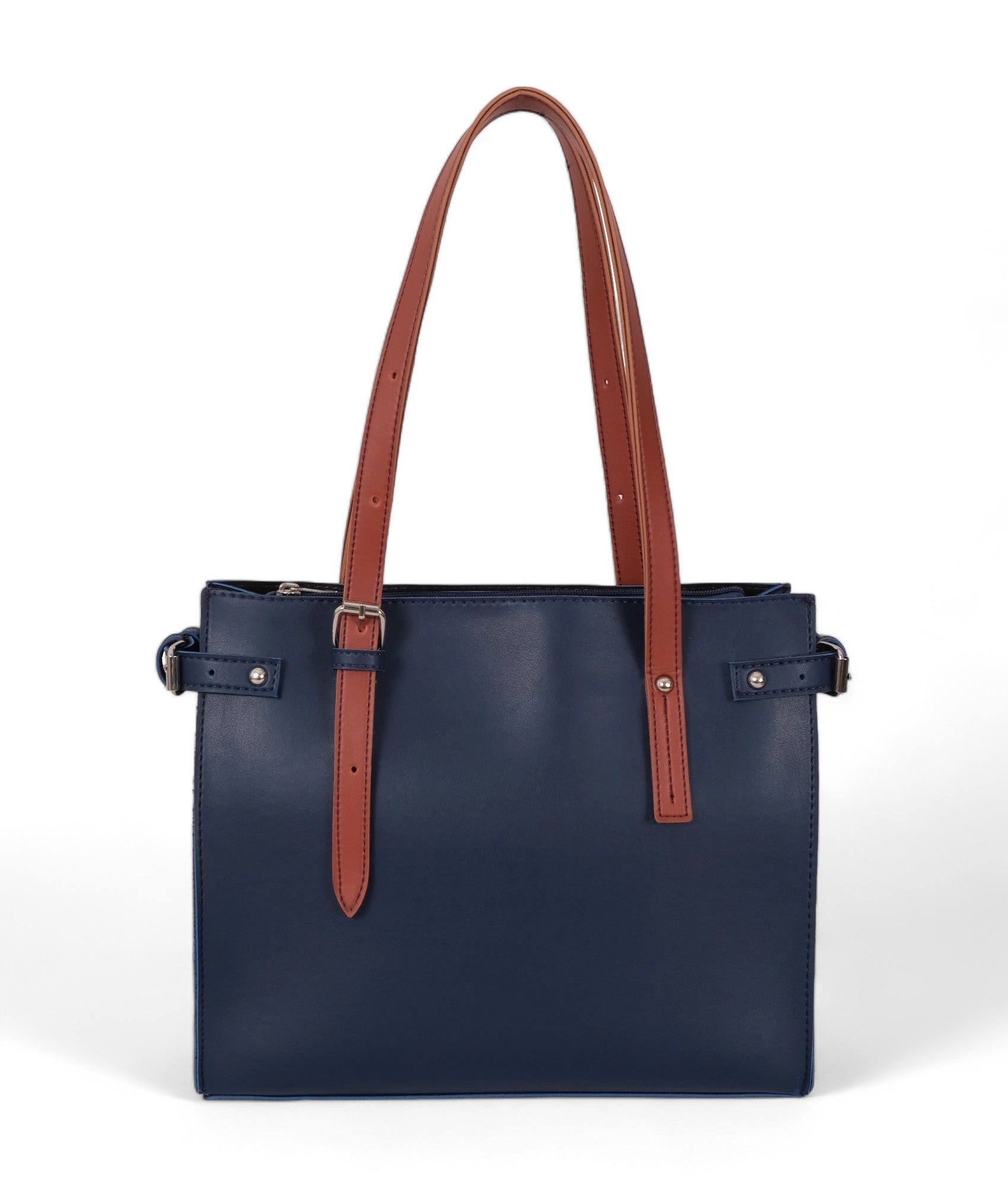 Blue Satchel Tote Bag