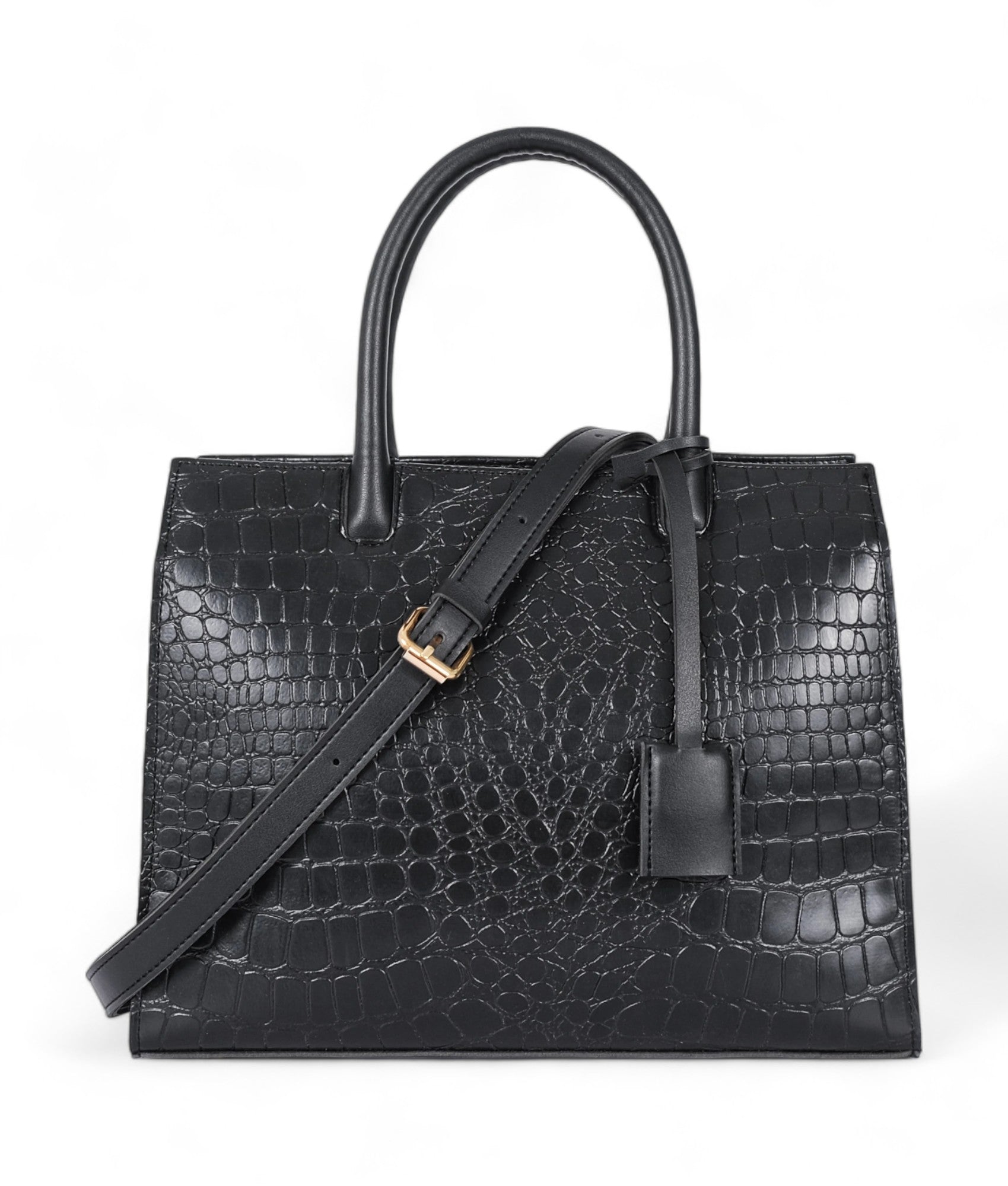 Black Crocodile Vintage Handbag