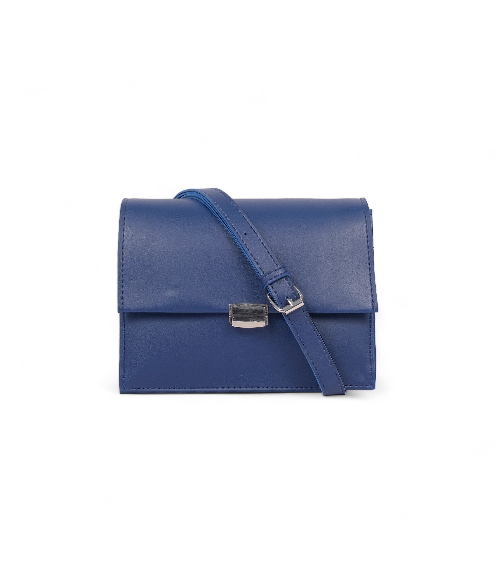 Blue Top-Handle Mini Cross-Body Bag