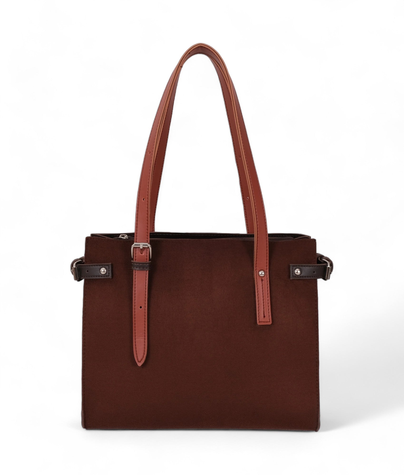 Dark Brown Satchel Tote Bag