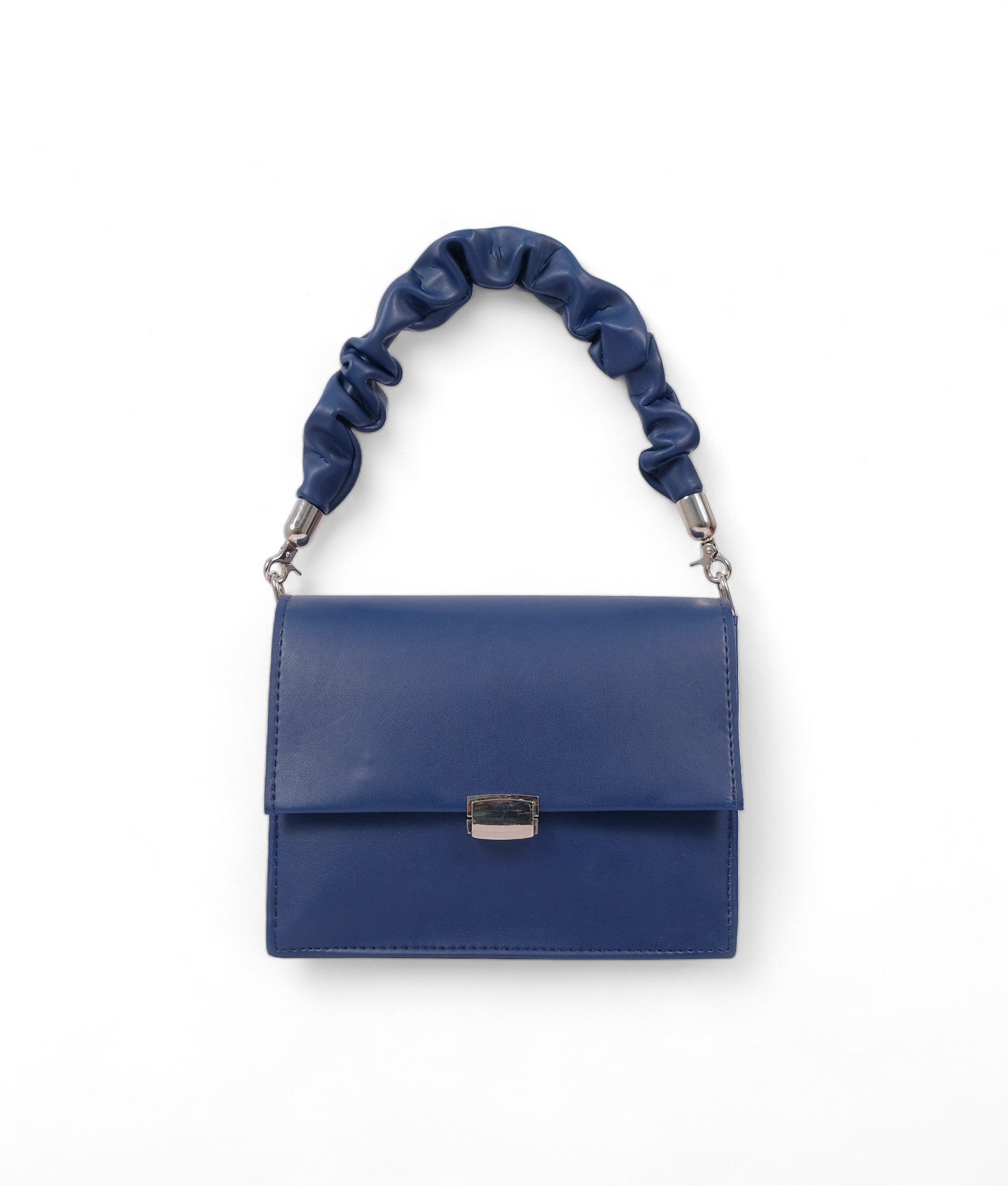 Blue Top-Handle Mini Cross-Body Bag