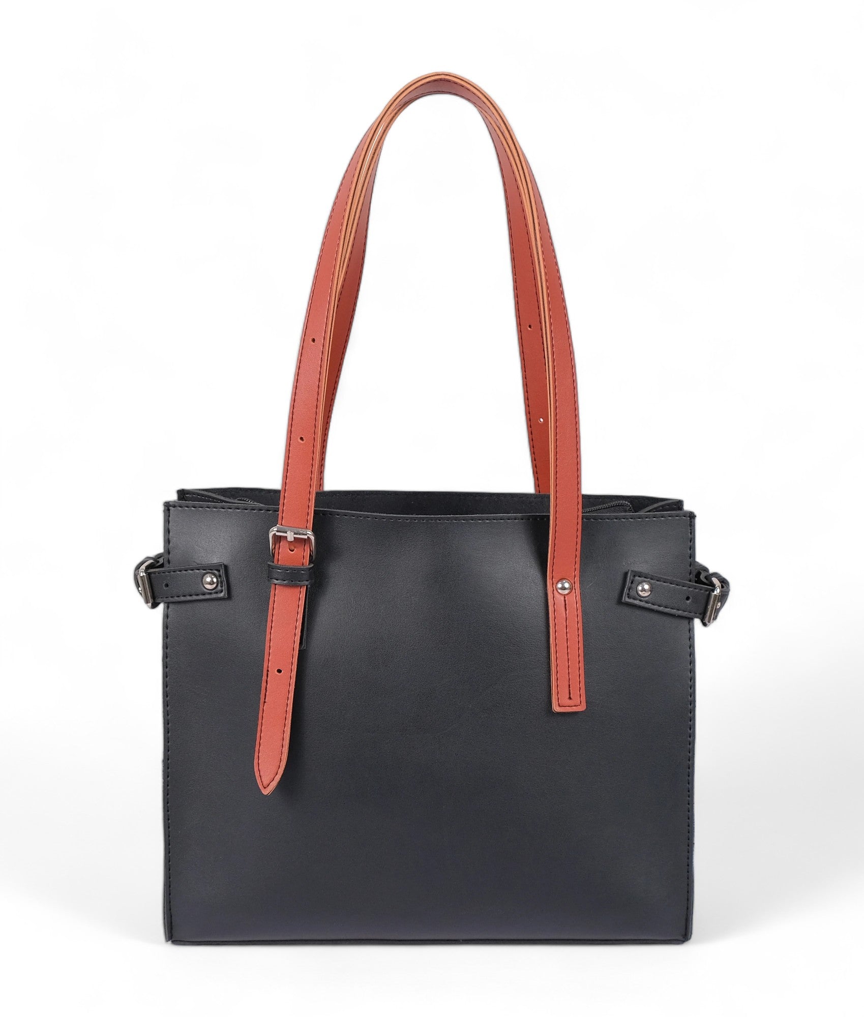 Black Satchel Tote Bag