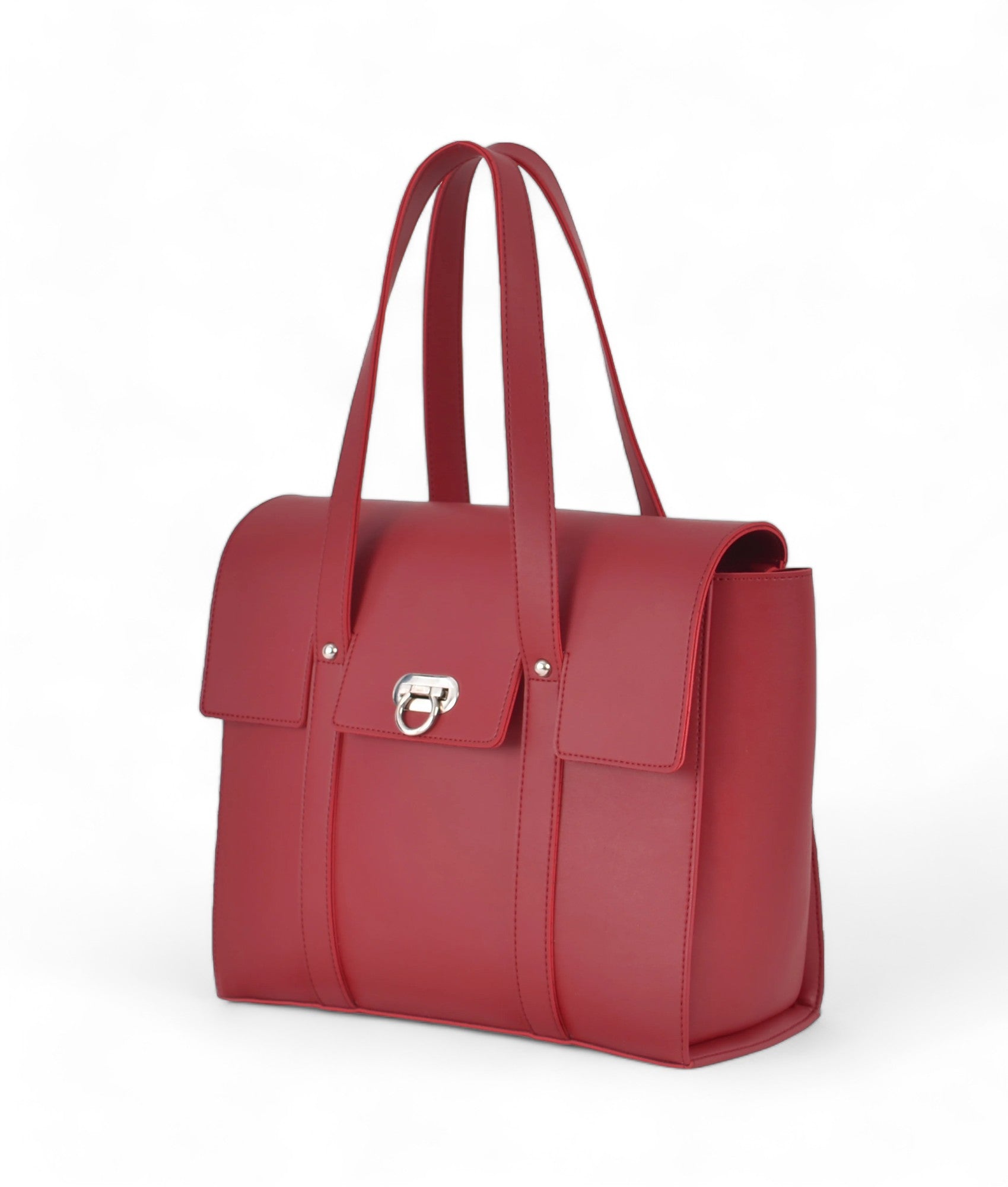 Maroon Carry-All Satchel Bag