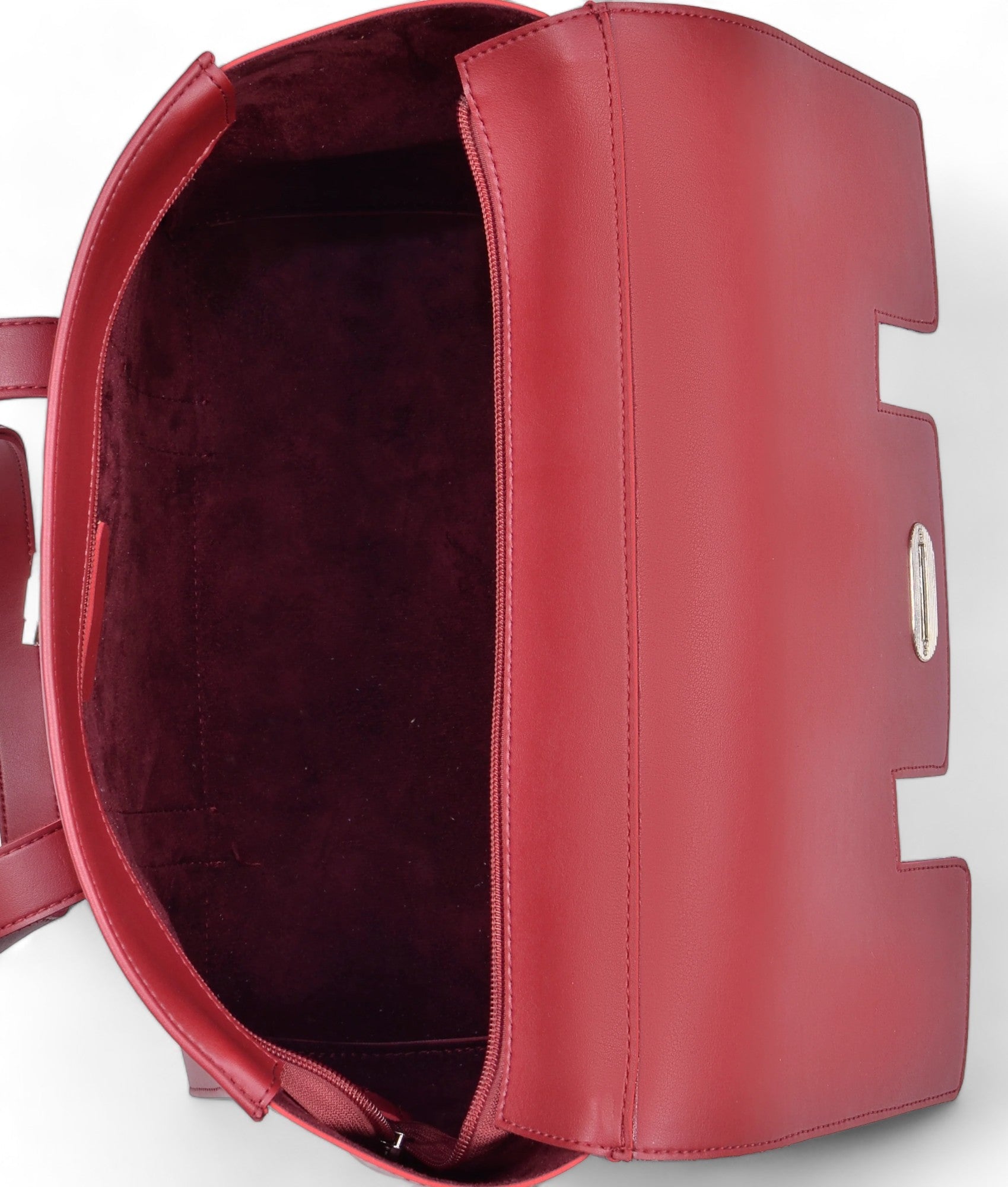 Maroon Carry-All Satchel Bag