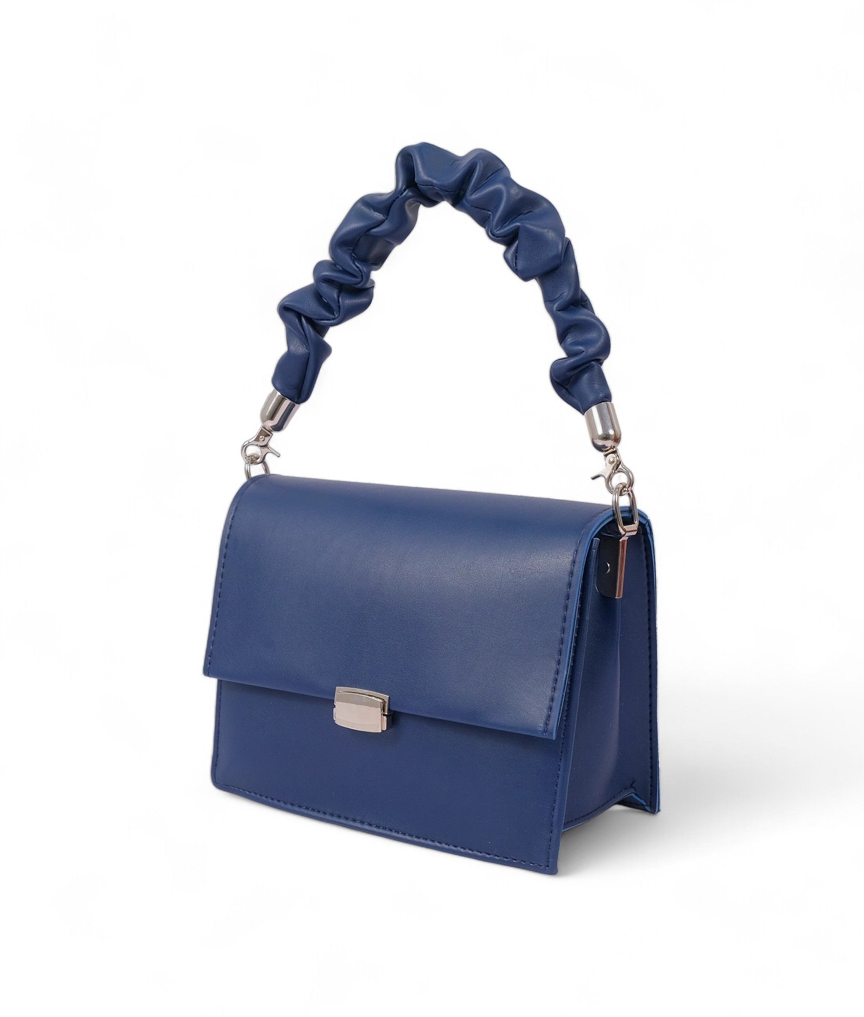 Blue Top-Handle Mini Cross-Body Bag