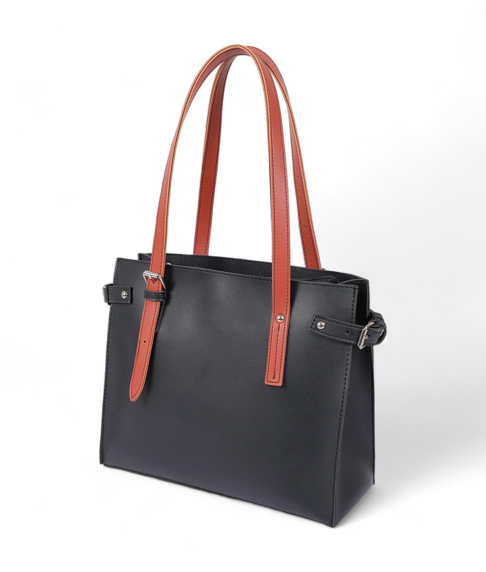 Black Satchel Tote Bag