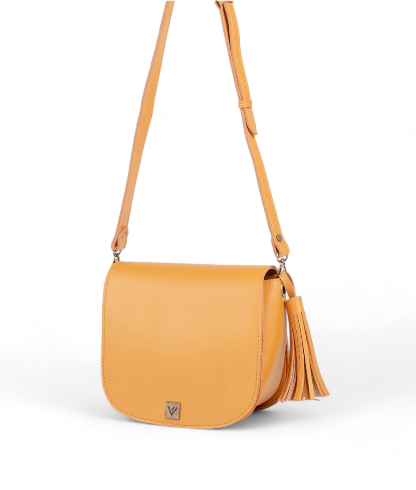 Mustard Foldover Saddle Bag