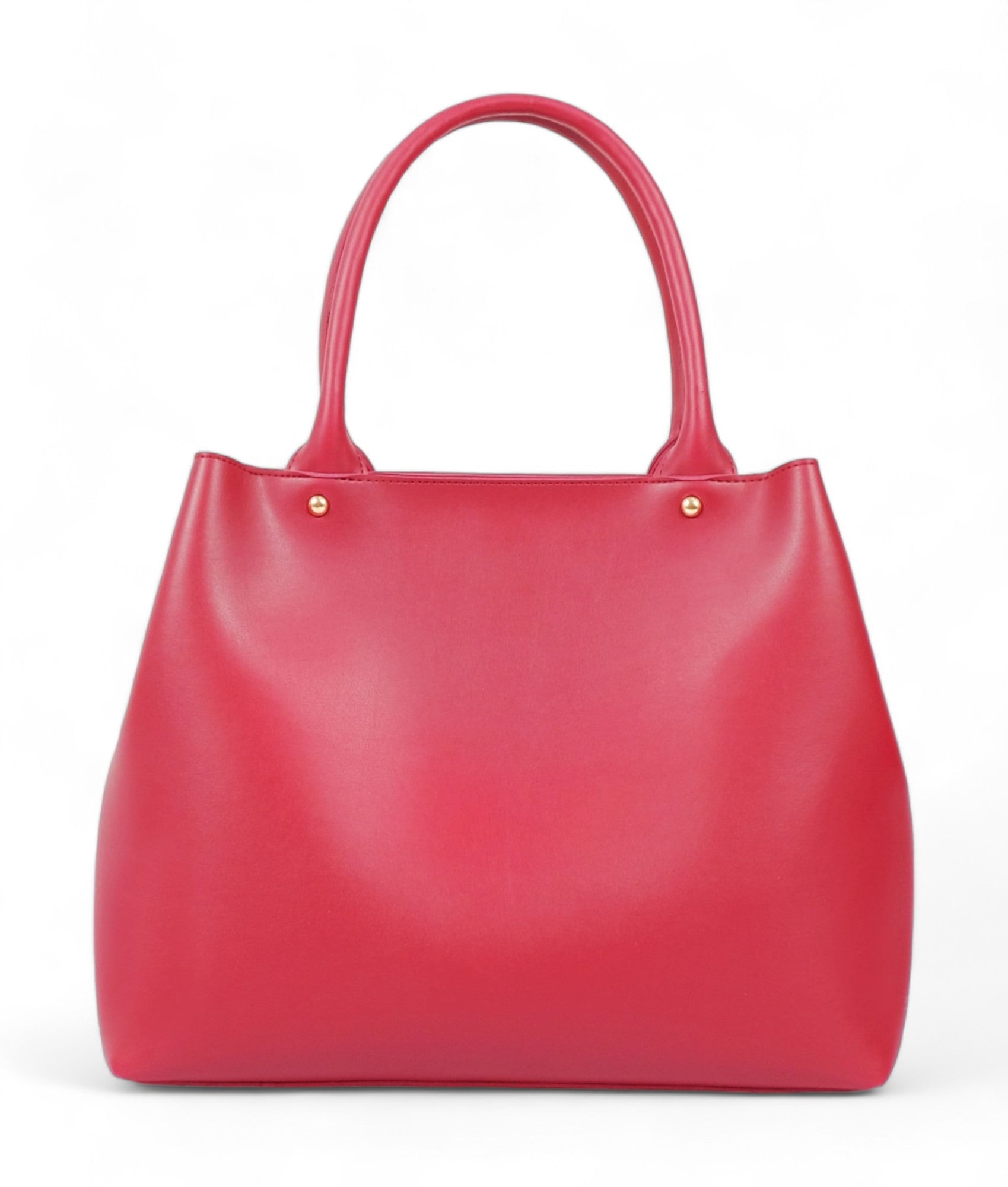 Red Zipper Tote Bag