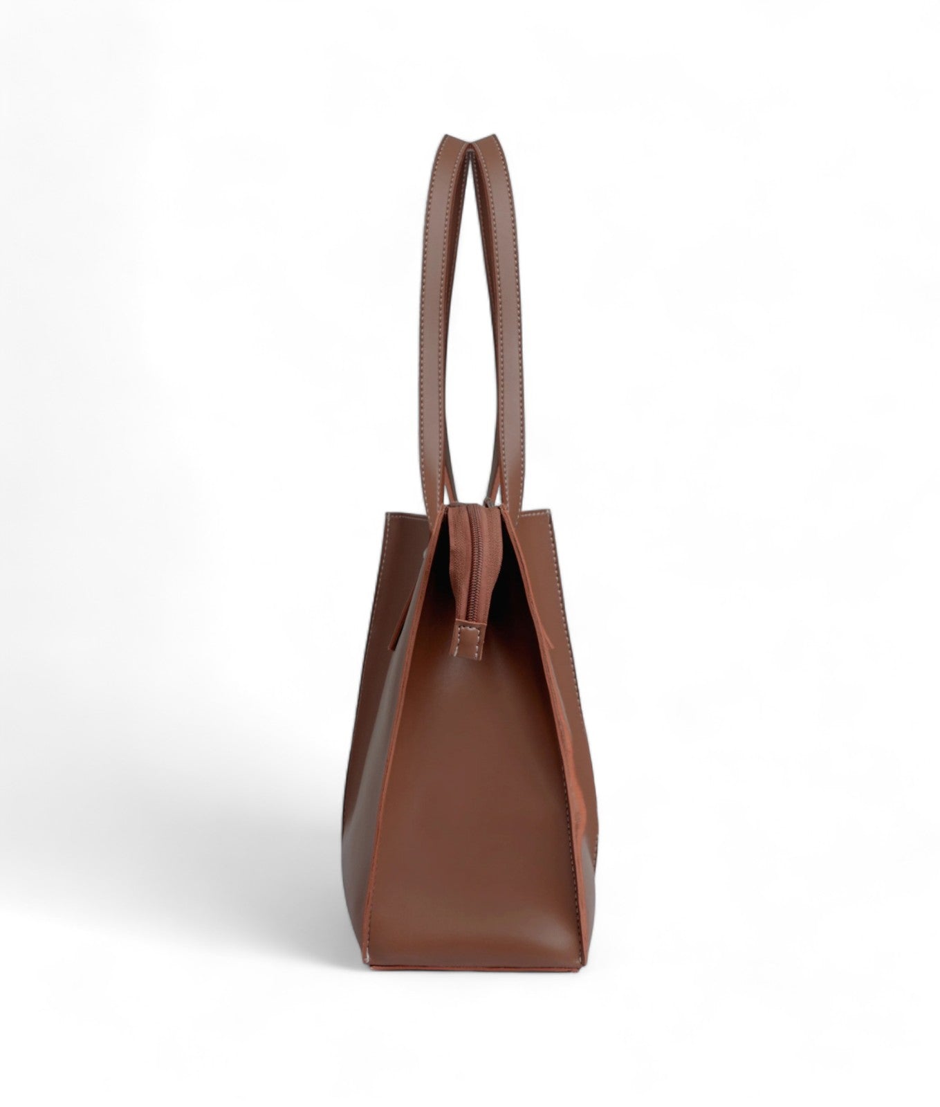 Brown Work Tote Bag