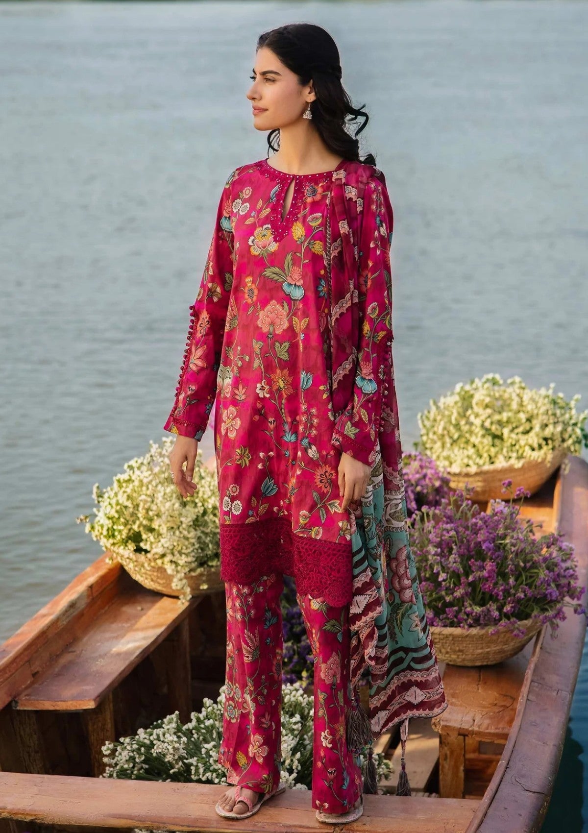 MARIA B KHADDAR 3PC WITH KHADDAR PRINTED SHIRT & TROUSER-907