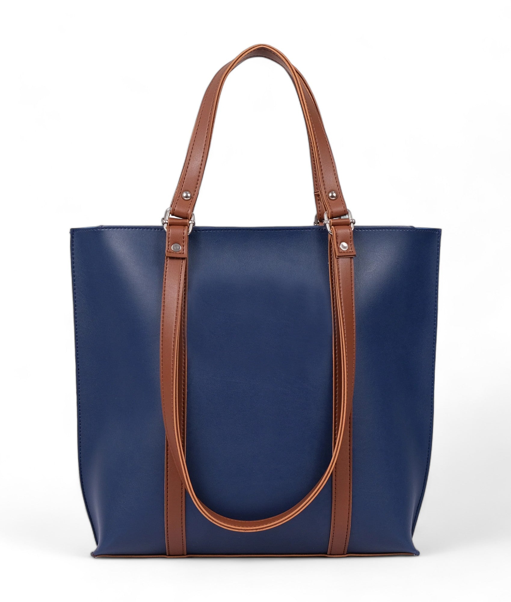 Blue Double Handle Tote Bag