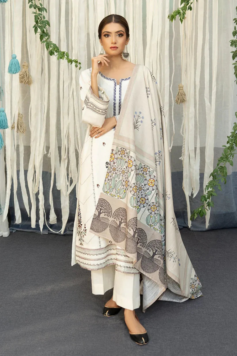 URGE - 3PC LAWN EMBROIDERED SHIRT WITH PRINTED DUPATTA-317