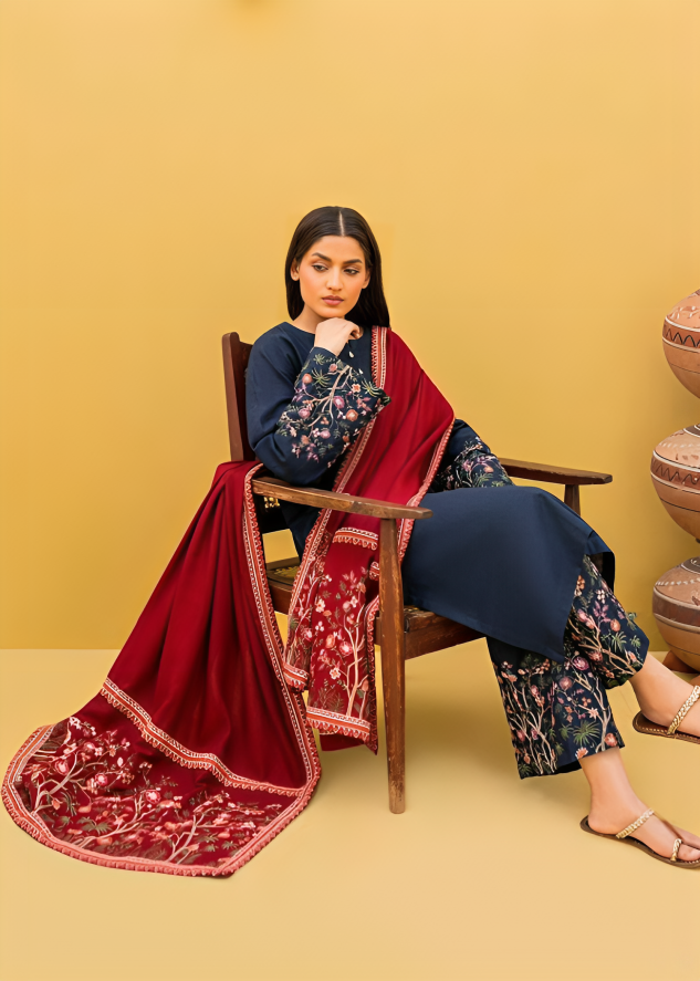 Keyseria Dhanak 3PC Embroidered-642