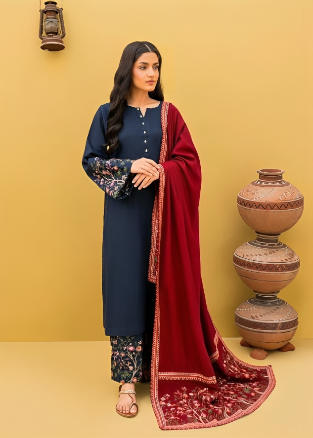 Keyseria Dhanak 3PC Embroidered-642