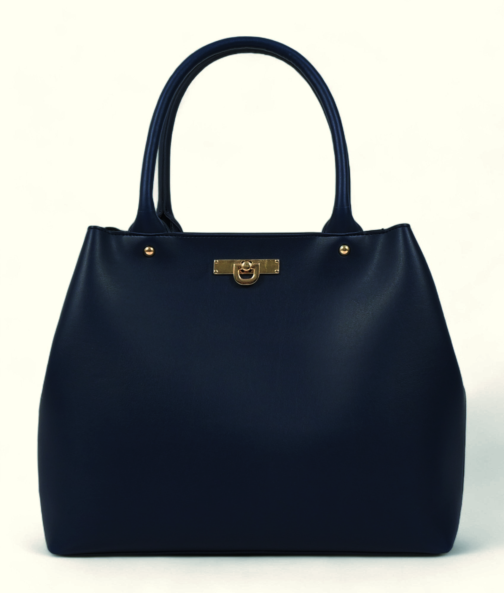 Blue Zipper Tote Bag