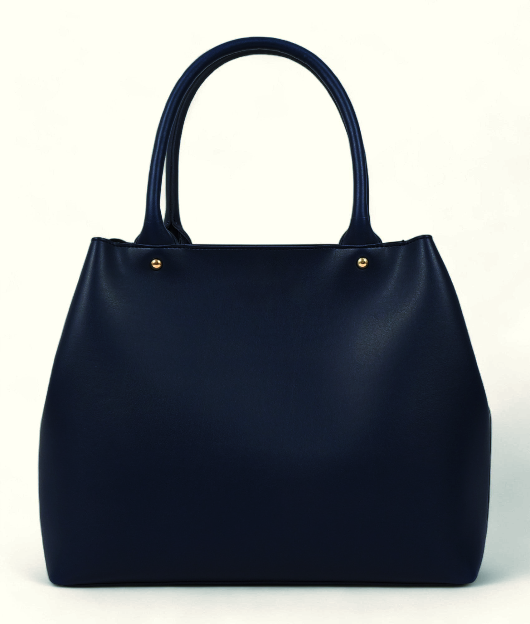 Blue Zipper Tote Bag