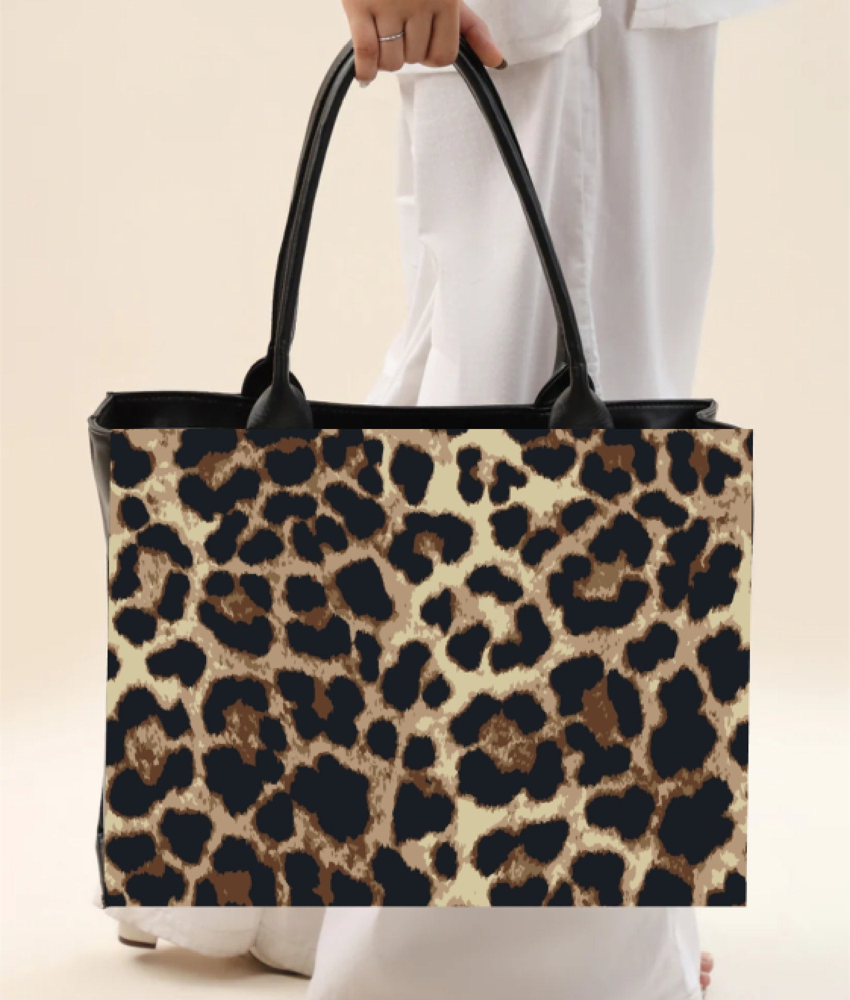 Print Leopard Tote Bag