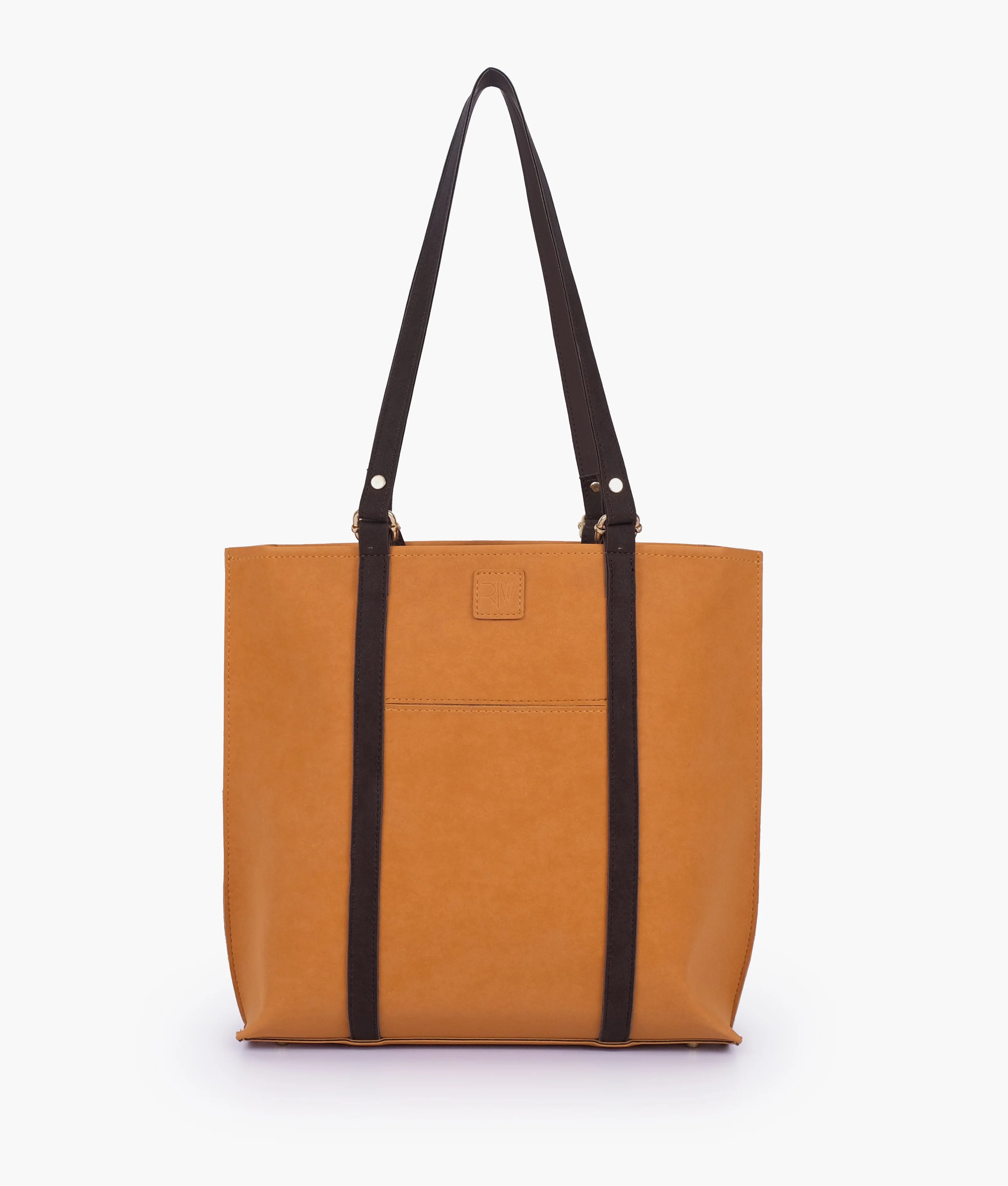 Mustard Double Handle Tote Bag