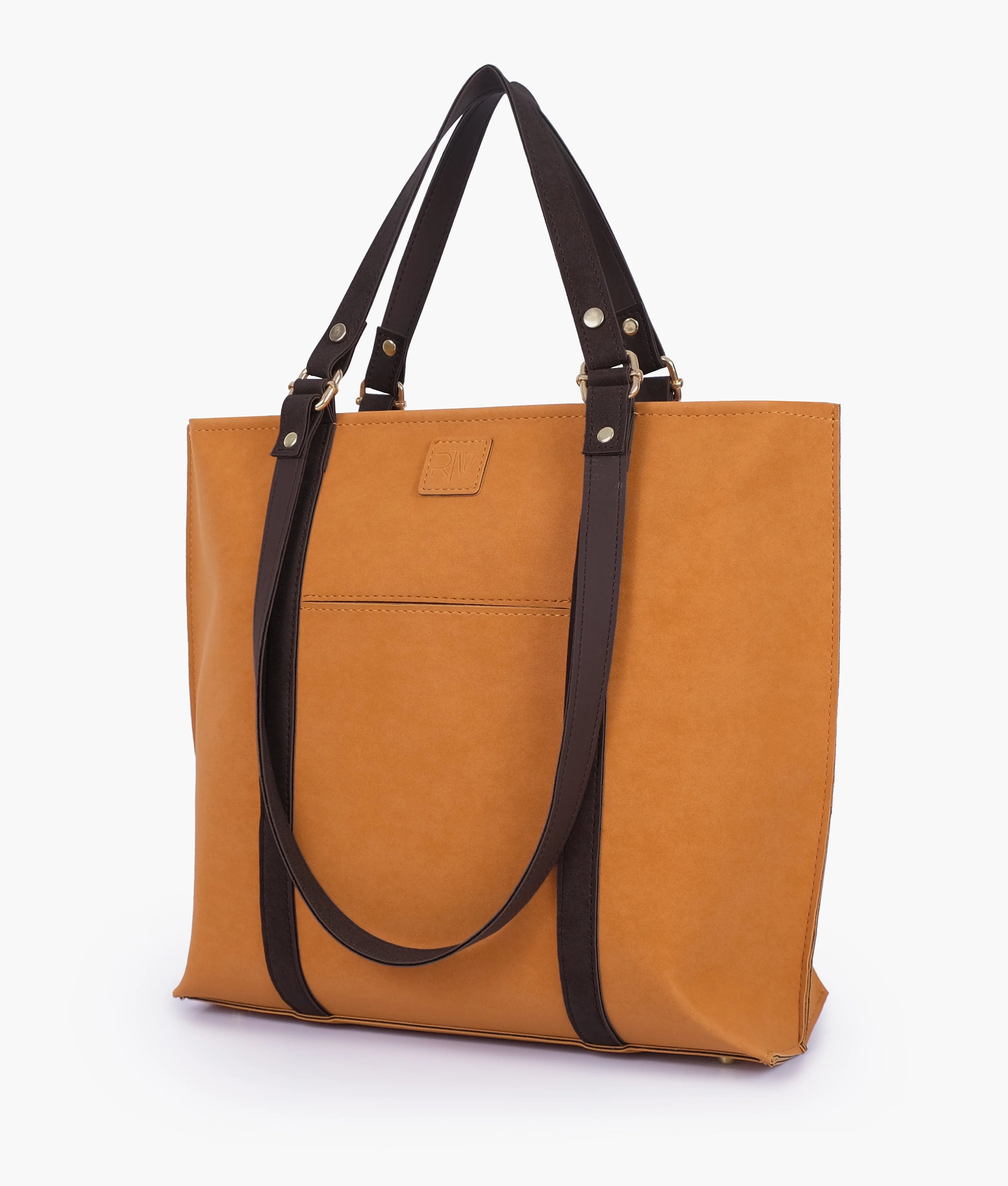 Mustard Double Handle Tote Bag