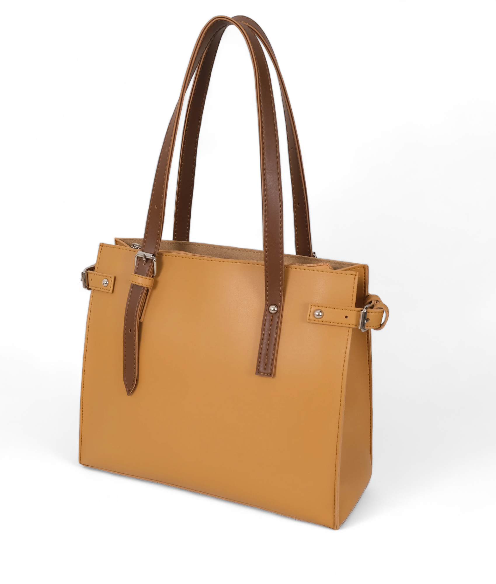 mustard Satchel Tote Bag