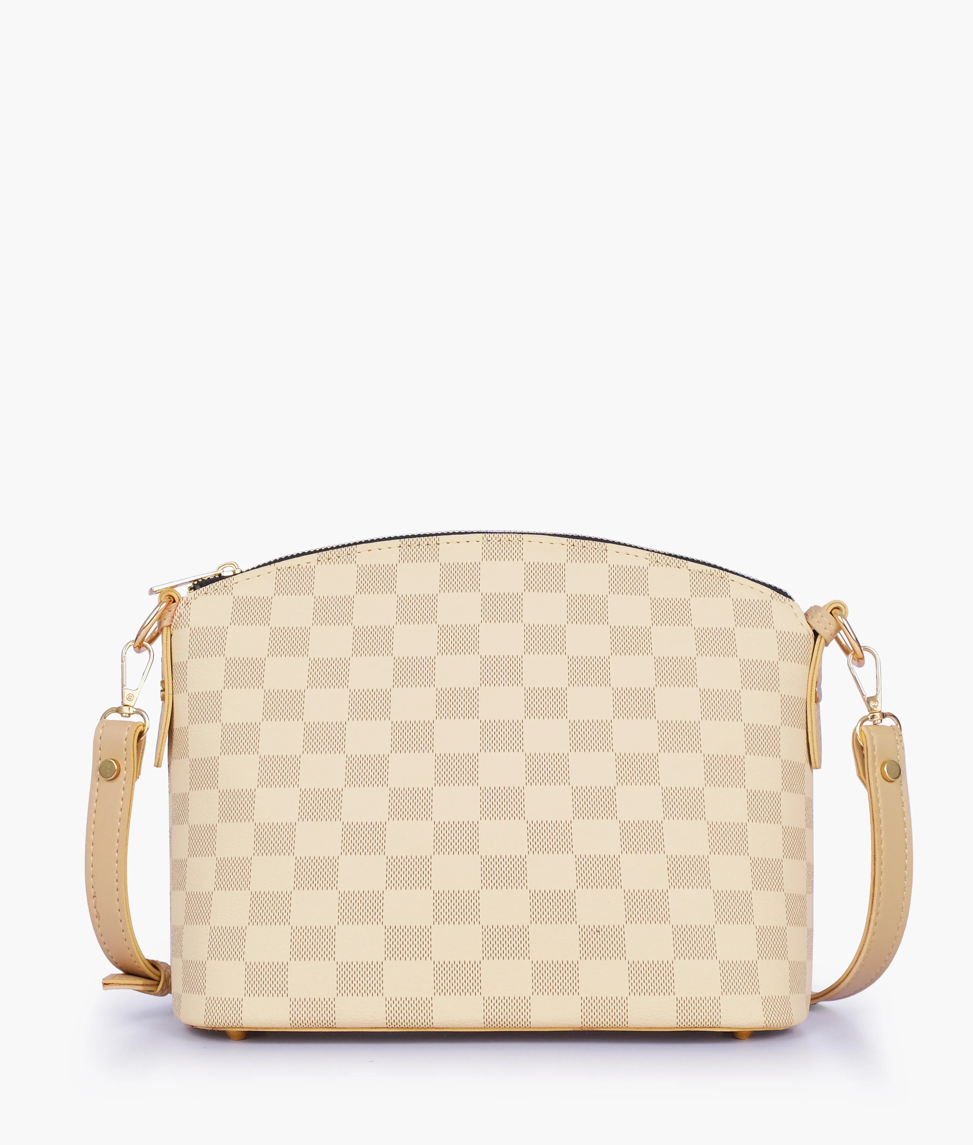 Off-White checkered dome cross-body bag