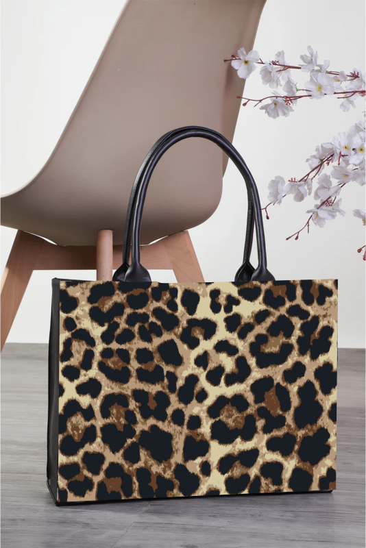 Print Leopard Tote Bag