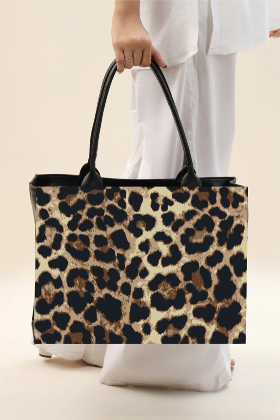 Print Leopard Tote Bag